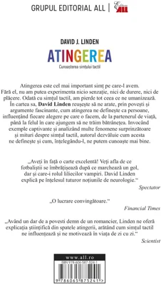 Atingerea. Cunoasterea simtului tactil - David J. Linden