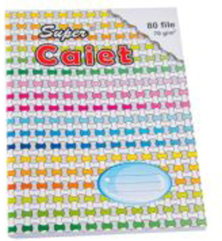 Super Caiet foaie velina A5, 80 file, Casa Tipografica
