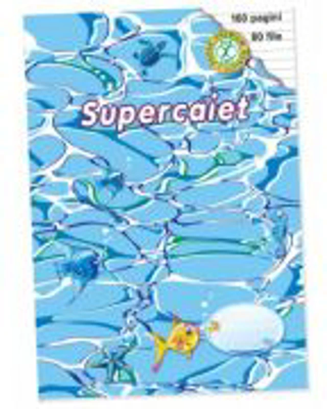 Super caiet dictando A4, 80 file, Casa Tipografica - Coperta grafica "Ocean"