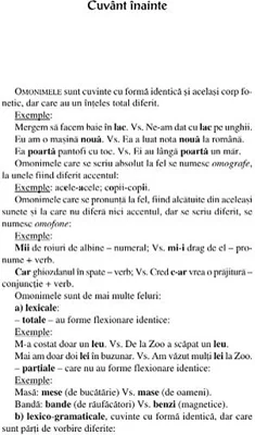 Dictionar de omonime al limbii romane | M.E. Iacobescu