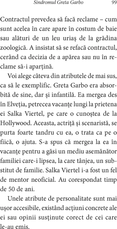 Sindromul Greta Garbo. Despre celebritate si anonimat - Aurora Liiceanu
