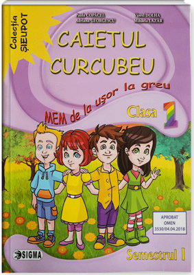 Caietul Curcubeu. MEM de la usor la greu. Clasa 1, semestrul 1 - Paula Copacel