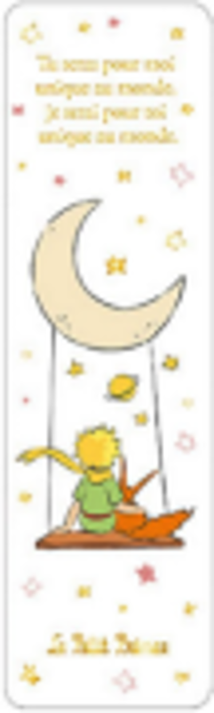 Semn de carte The Little Prince and the Fox on a Swing, Kiub