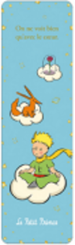 Semn de carte The Little Prince, Fox and Rose on the Clouds, Kiub