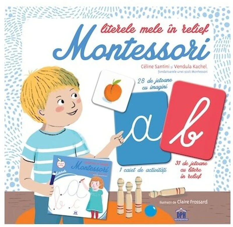 Literele mele in relief Montessori - Céline Santini