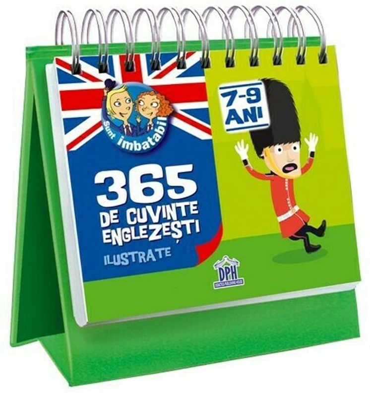CALENDAR. 365 de cuvinte englezesti ilustrate, 7-9 ani. Sunt Imbatabil