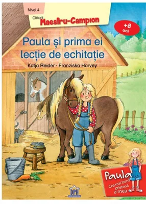 Paula si prima ei lectie de echitatie