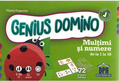 Genius Domino. Multimi si numere de la 1 la 10
