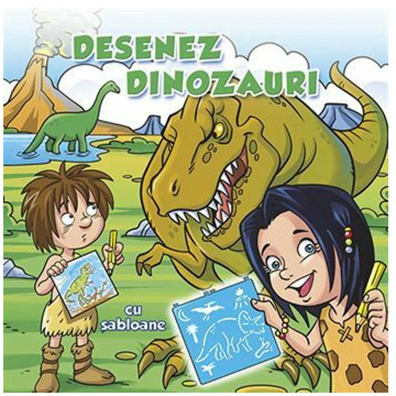 Desenez dinozauri - sabloane