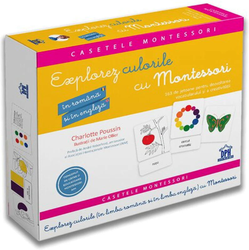 Explorez culorile cu Montessori. In romana si in engleza. Pentru dezvoltarea vocabularului si a creativitatii - Charlotte Poussin