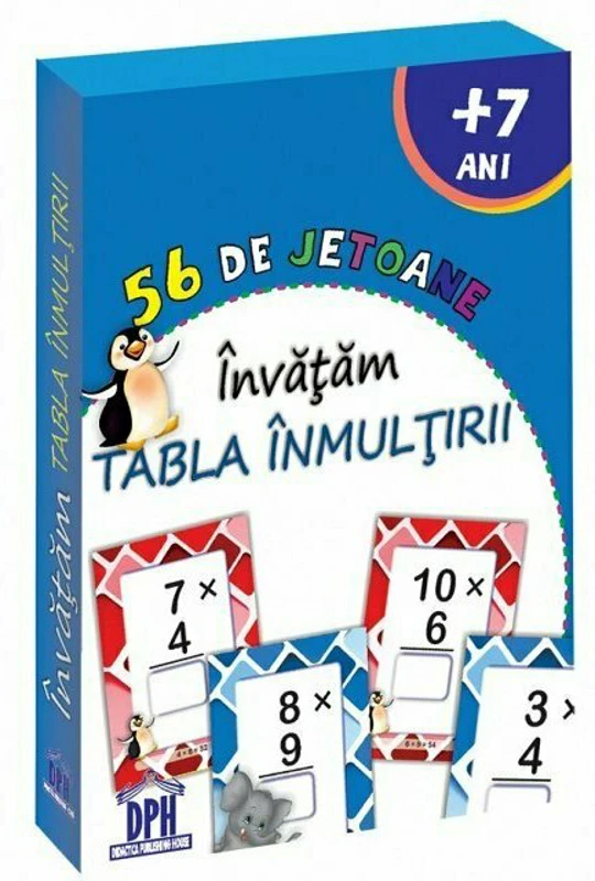 56 de Jetoane - Invatam tabla inmultirii