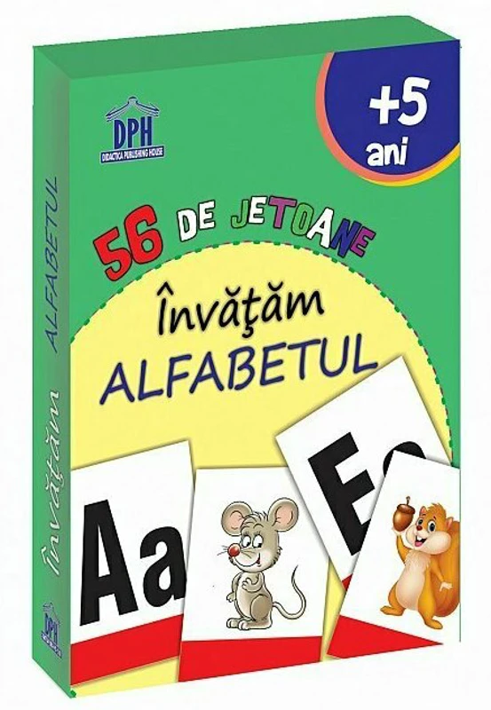 56 de Jetoane - Invatam Alfabetul