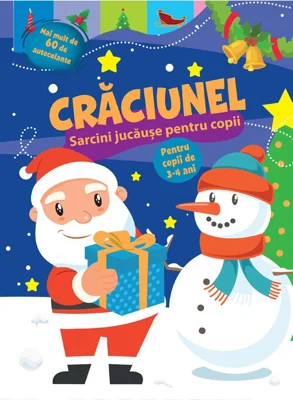 Craciunel. Sarcini jucause pentru copii 3-4 ani