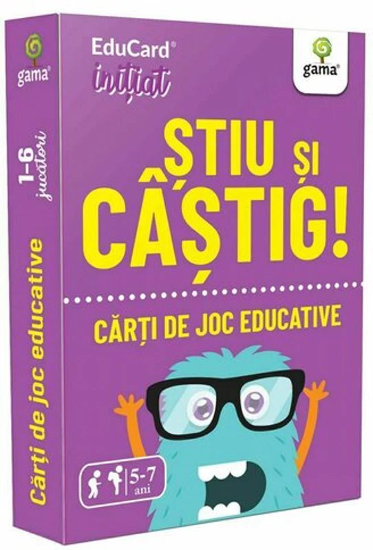 Carti de joc educative. Stiu si castig!
