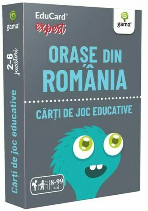 Carti de joc educative. Orase din Romania