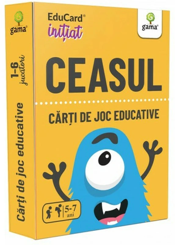 Carti de joc educative. Ceasul
