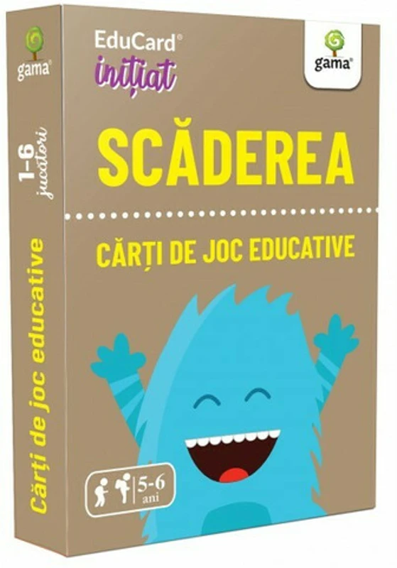 Carti de joc educative. Scaderea