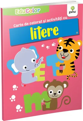 Carte de colorat si activitati cu litere