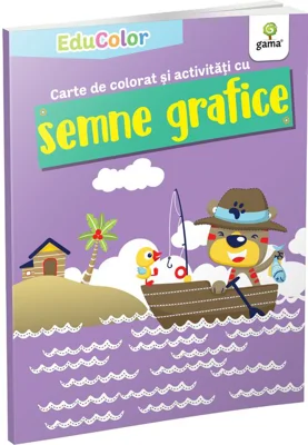 Carte de colorat si activitati cu semne grafice