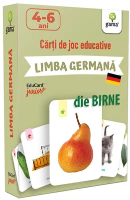 Limba Germana. EduCard Junior plus. Carti de joc educative