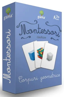 Corpuri geometrice. Carti de joc Montessori clasificare
