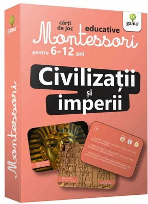 Civilizatii si imperii. Carti de joc educative Montessori 6-12 ani