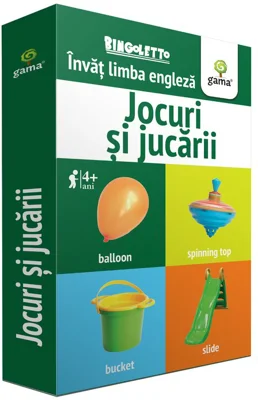 Jocuri si jucarii. Invat limba engleza. Colectia Bingoletto