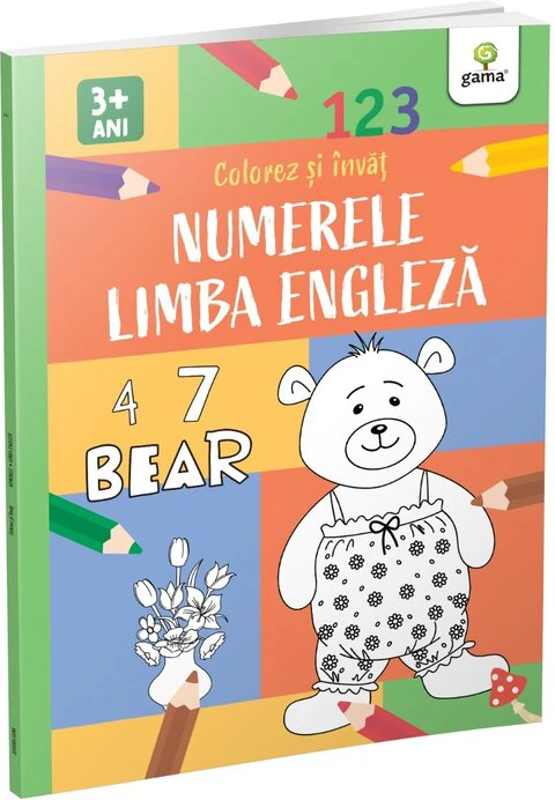 Numerele si limba engleza. Colorez si invat