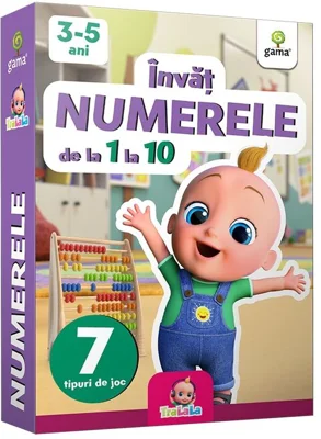 Carduri educative TraLaLa. Invat numerele de la 1 la 10