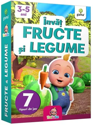 Carduri educative TraLaLa. Invat fructe si legume