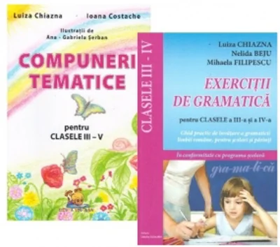 Pachet Exercitii de gramatica si compuneri tematice pentru clasele II-V (2 carti)