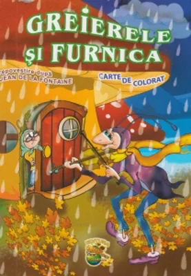 Greierele si furnica. Carte de colorat si poveste