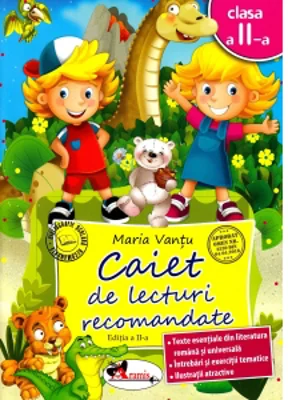 Caiet de lecturi recomandate. Clasa a II-a