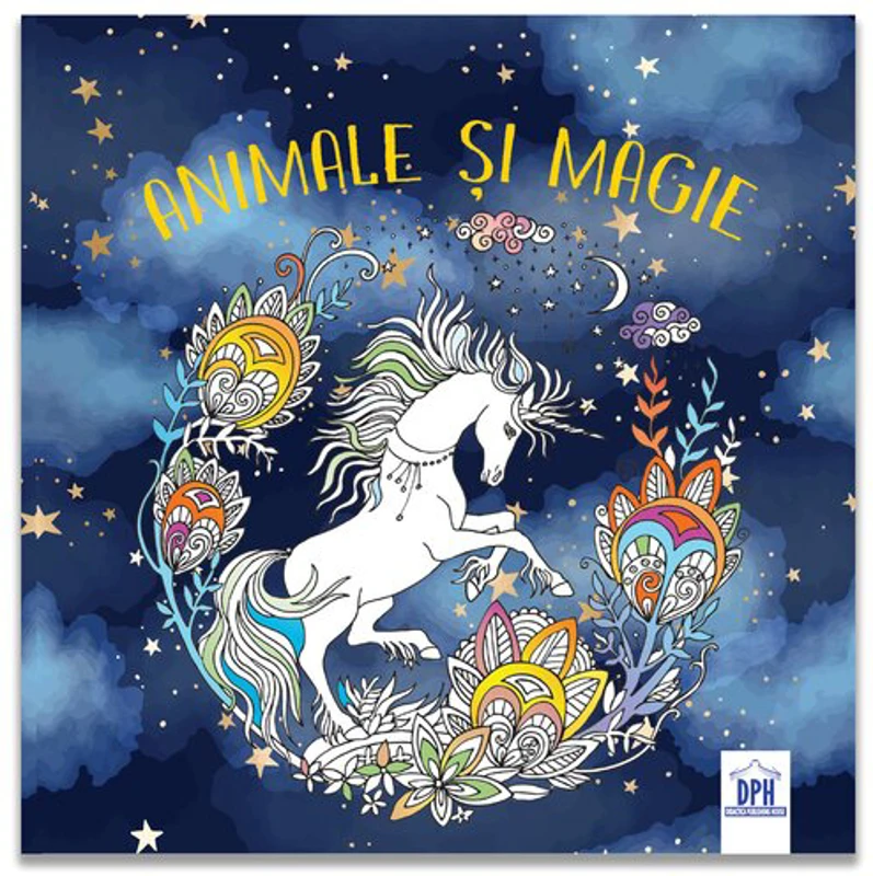 Animale si magie - Carte de colorat
