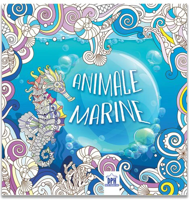 Animale marine - Carte de colorat