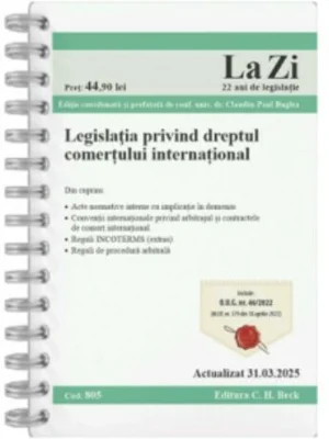 Legislatia privind dreptul comertului international
