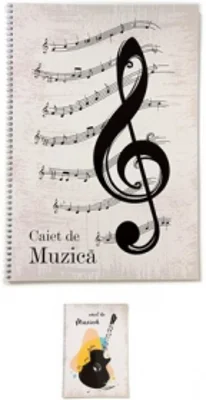 Caiet muzica 32 file, spiralizat Diamond Line