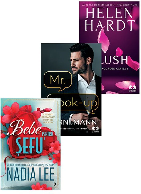Pachet Mr Hook-up + Blush + Bebe pentru sefu. Set 3 carti