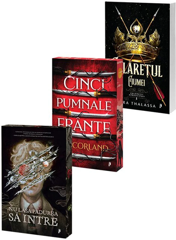 Pachet Calaretul ciumei + Nu lasa padurea sa intre + Cinci Pumnale Frante. Set 3 carti
