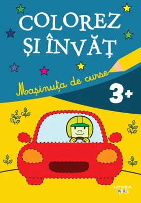 Colorez si invat. Masinuta de curse (3+)