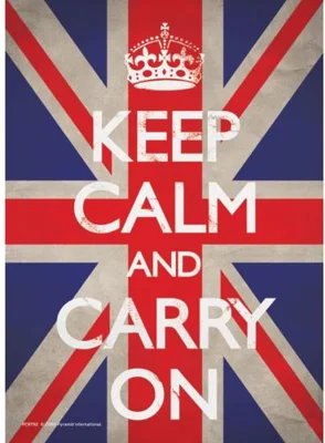 Keep Calm and Carry On Postcard, Pyramid