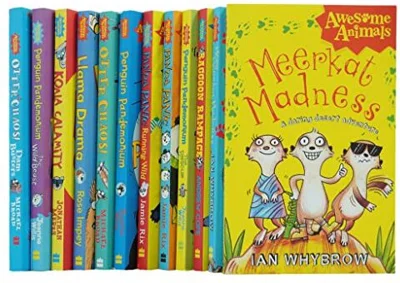 Awesome Animals Series 12 Books Collection Set, Jonathan Meres Michael Broad