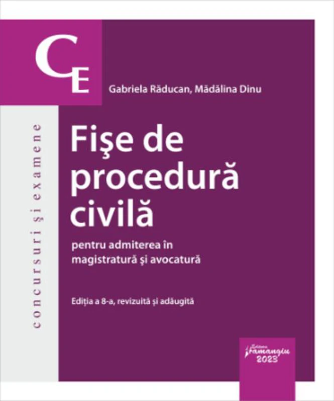 Fișe de procedură civilă pentru admiterea în magistratură și avocatură