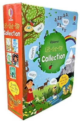 Usborne Lift-the-Flap Collection 5 Board Books Set