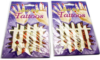 Temporary fashion tattoos - gold ring