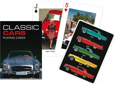 Cărți de joc Piatnik de colecție cu tema „Classic Cars”