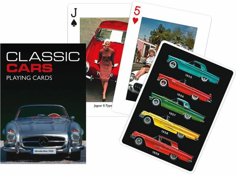 Cărți de joc Piatnik de colecție cu tema „Classic Cars”