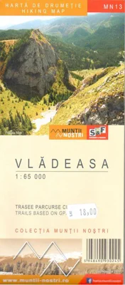 Munții Vlădeasa. Hartă de drumeție