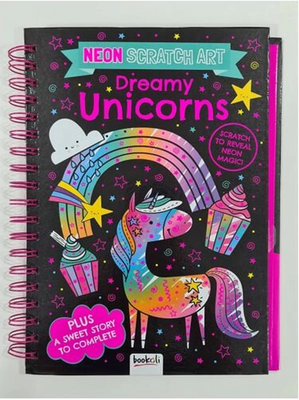 Neon Scratch Art: Dreamy Unicorns (Scratch Art Fun(...)