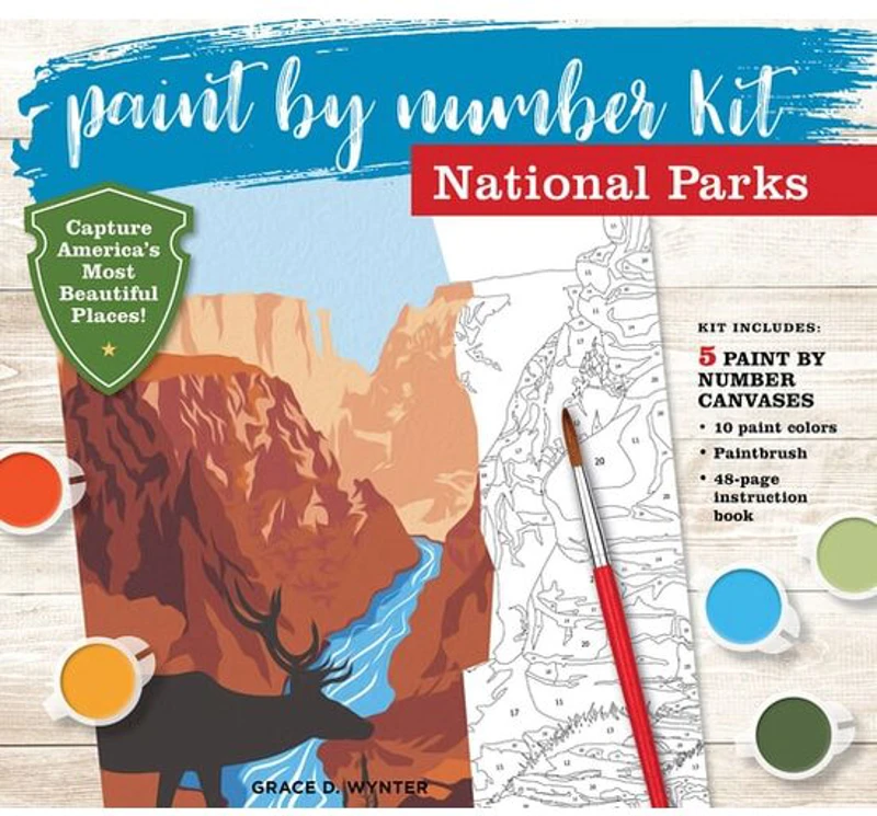 Paint By Number National Parks Kit: Celebrate Five(...)